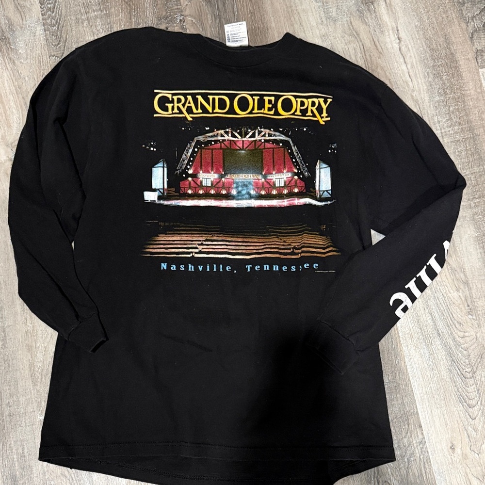 Grand Ole Opry Black Long Sleeve Shirt sz l